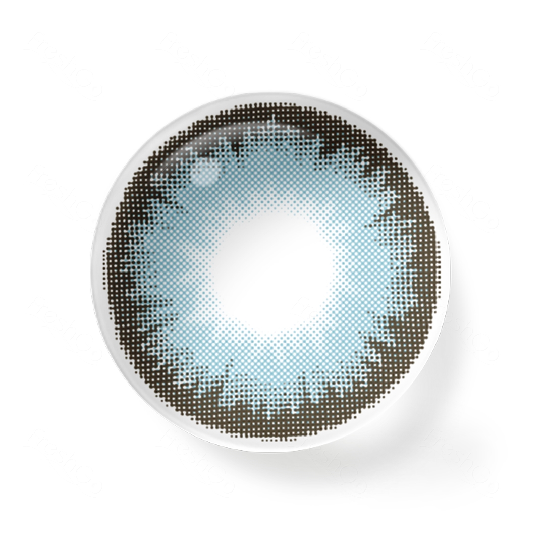 Pacific Blue Diamond Contact Lenses