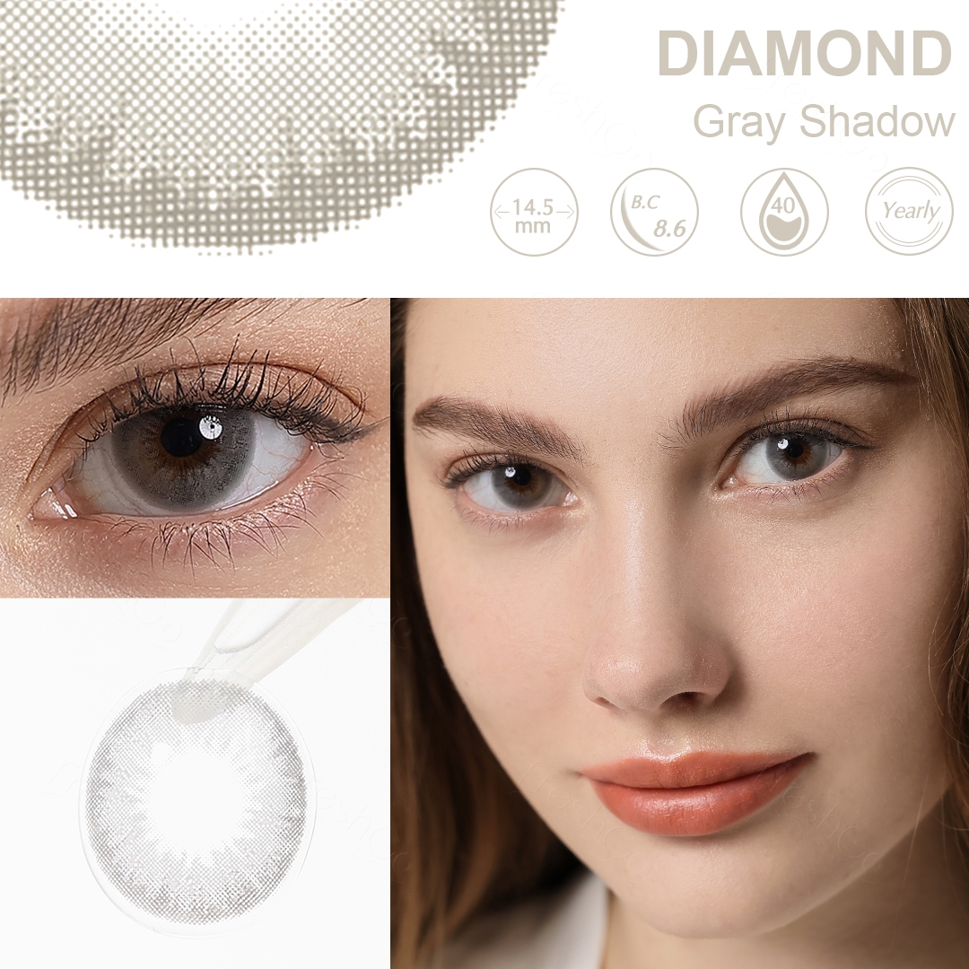Diamond Gray Yearly Contact Lenses