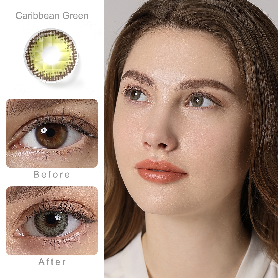 Diamonds Caribbean Green Contact Lenses
