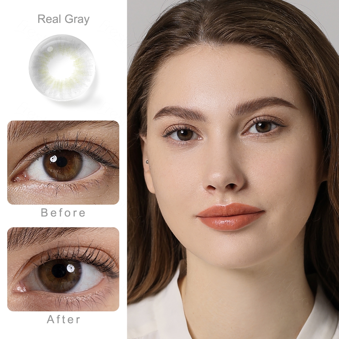Spanish Real Grey Yearly Contact Lenses
