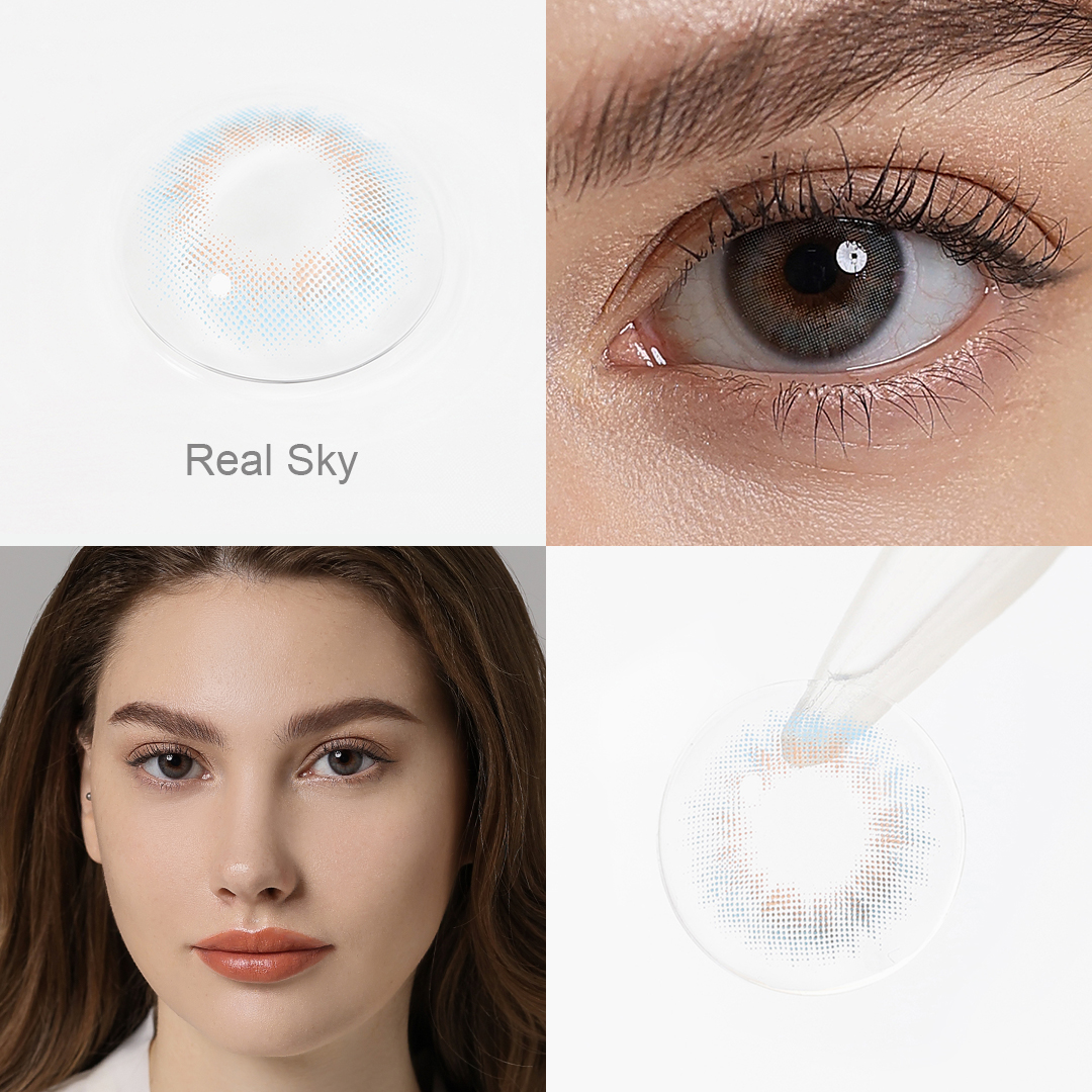 Spanish Real Sky Blue Yearly Contact Lenses