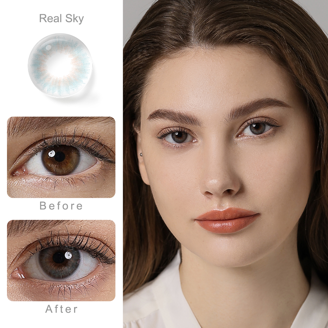 Spanish Real Sky Blue Yearly Contact Lenses