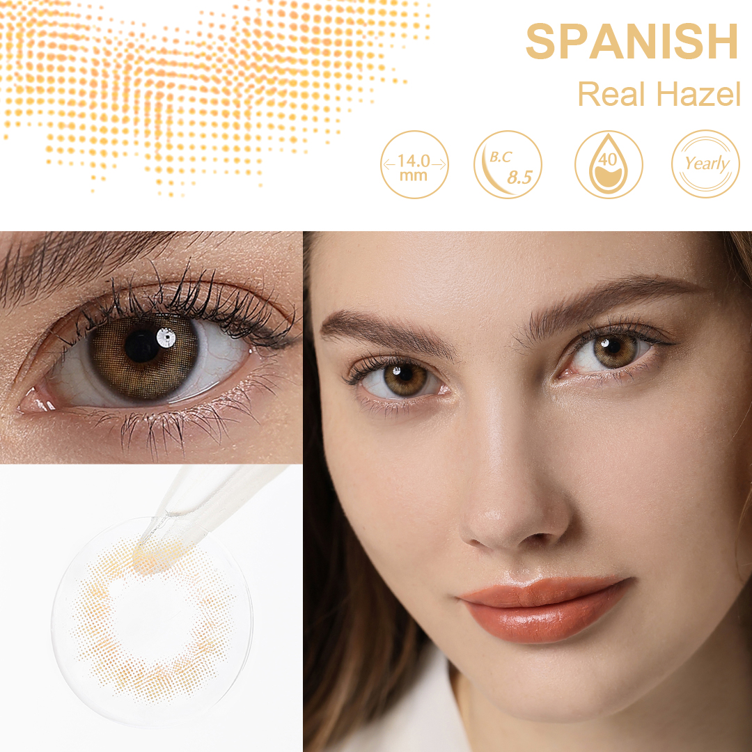 Spanish Real Brown Yearly Contact Lenses