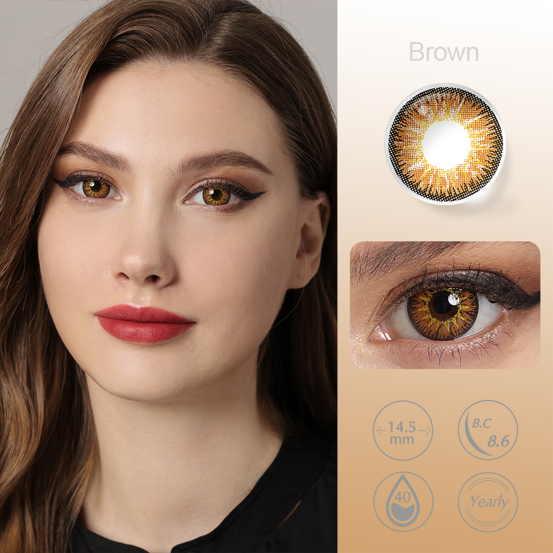 Nonno??Brown Yearly Contact Lenses