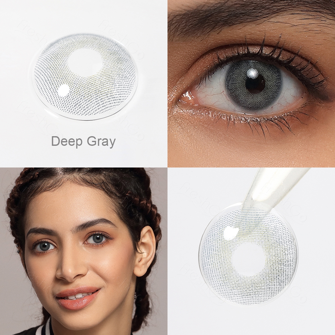 Cloud Deep Gray Contact Lenses
