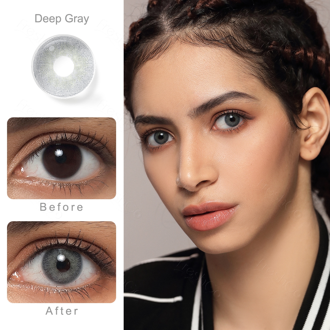 Cloud Deep Gray Contact Lenses