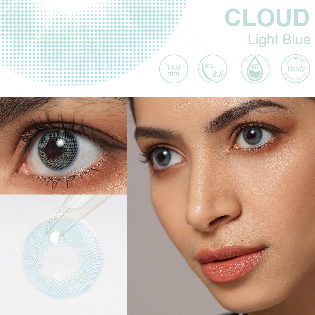 Cloud Light Blue Contact Lenses