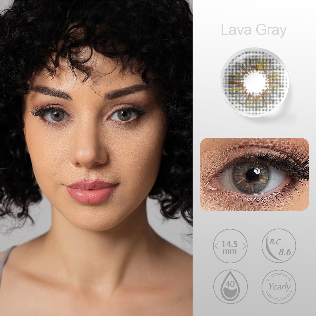 Broadway Lava Gray Contact Lenses