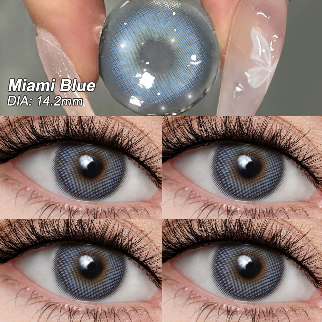 Mizzle Blue Yearly Contact Lenses