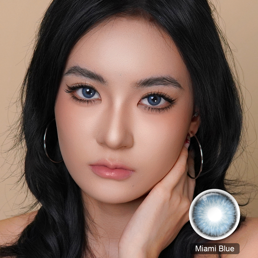 Mizzle Blue Yearly Contact Lenses