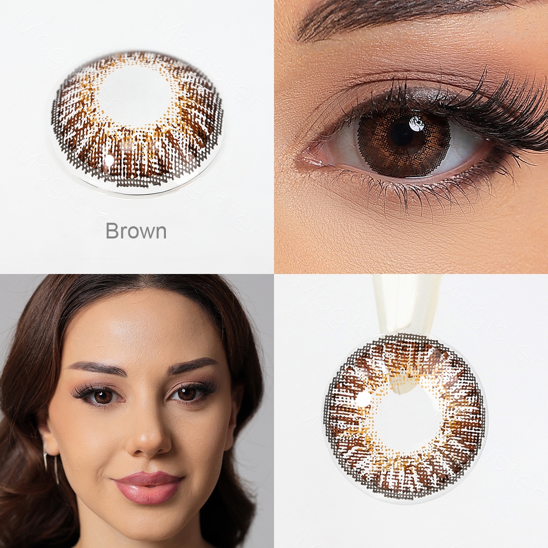 Star Brown Contact Lenses