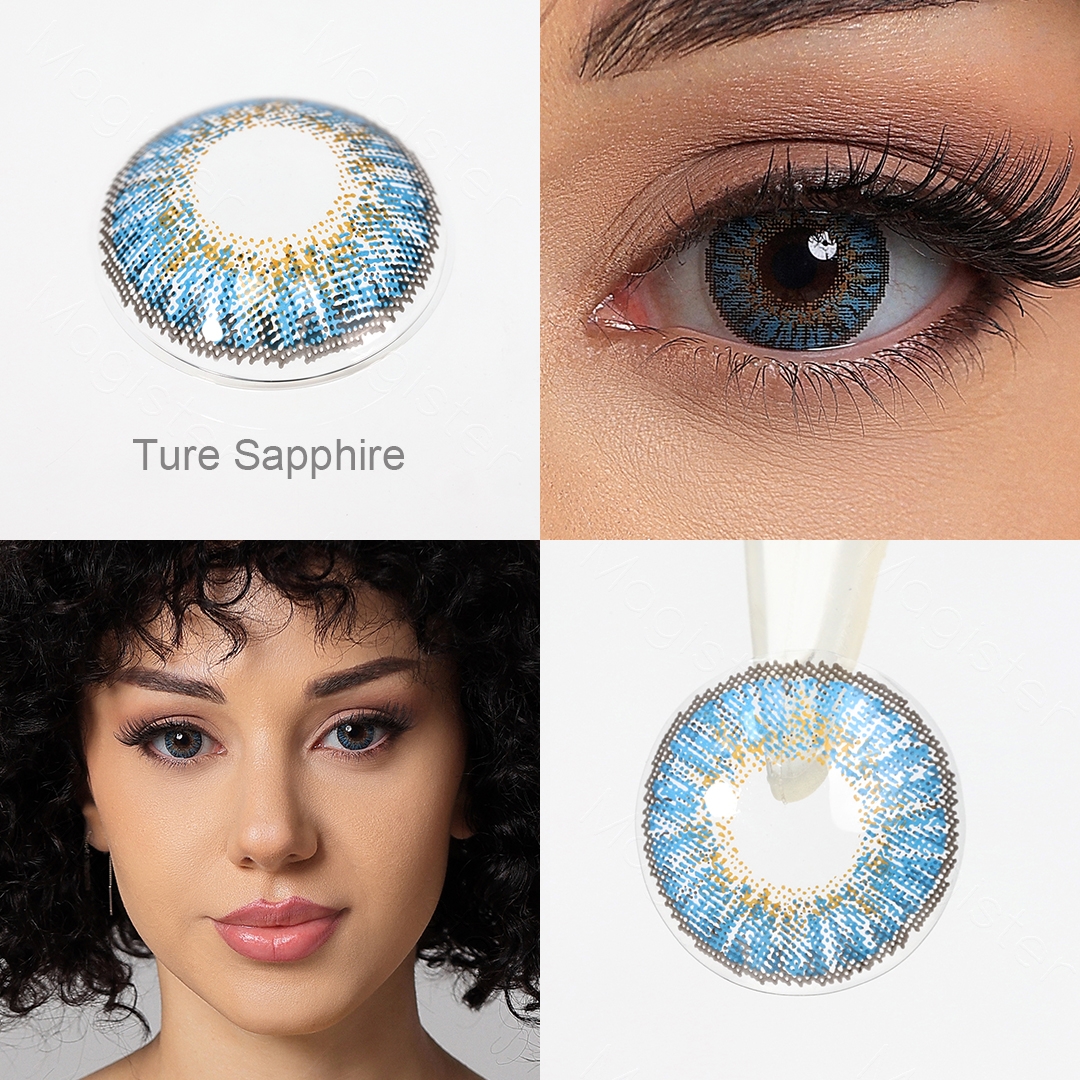 Star True Sapphire Contact Lenses
