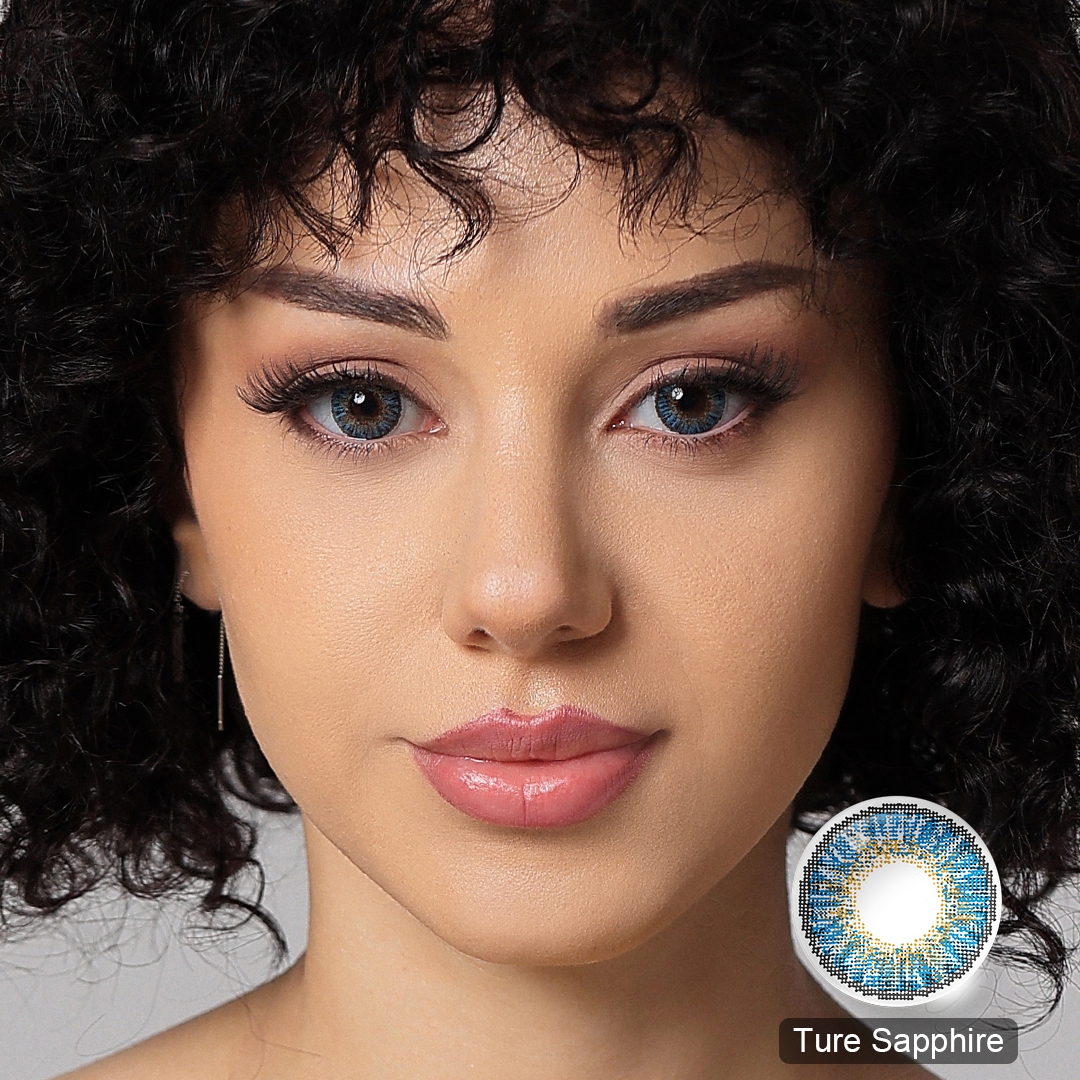 Star True Sapphire Contact Lenses