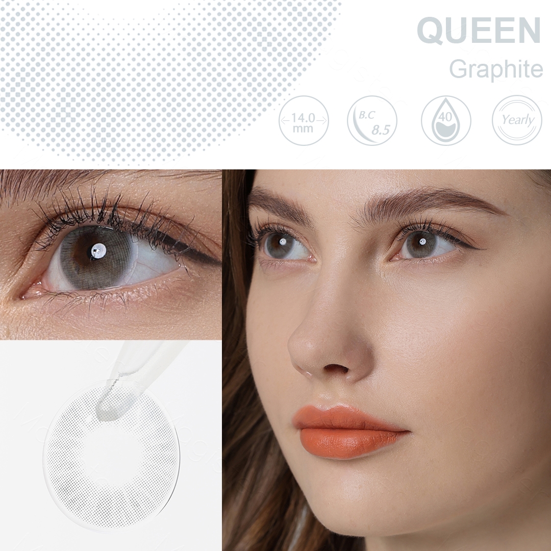 Queen Graphite 6 Months Contact Lenses