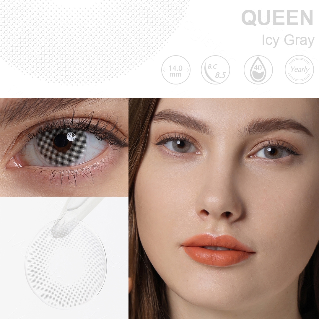 Queen Icy Grey 6 Months Contact Lenses