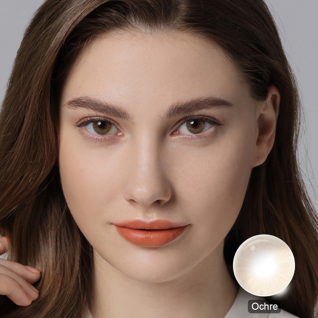 Queen Ochre 6 Months Contact Lenses