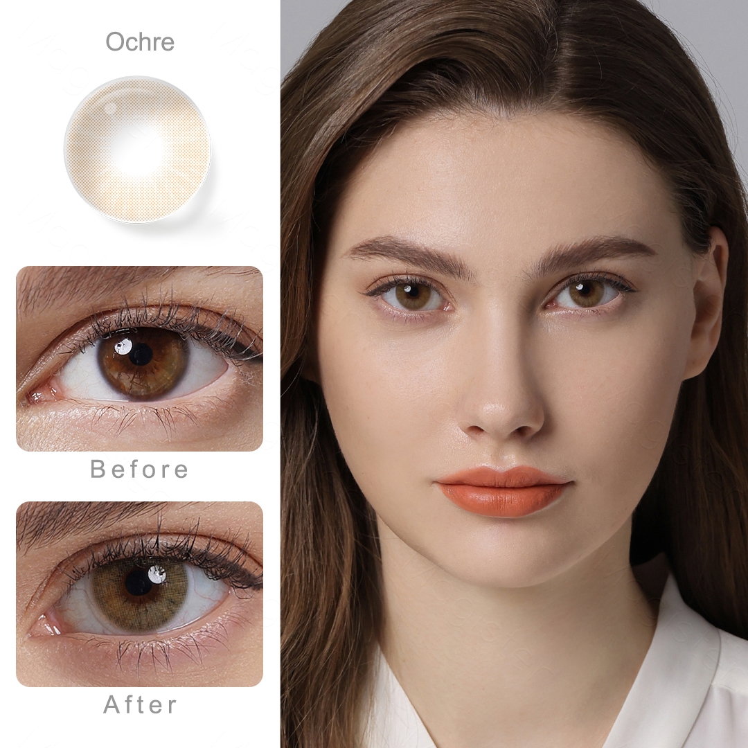 Queen Ochre 6 Months Contact Lenses
