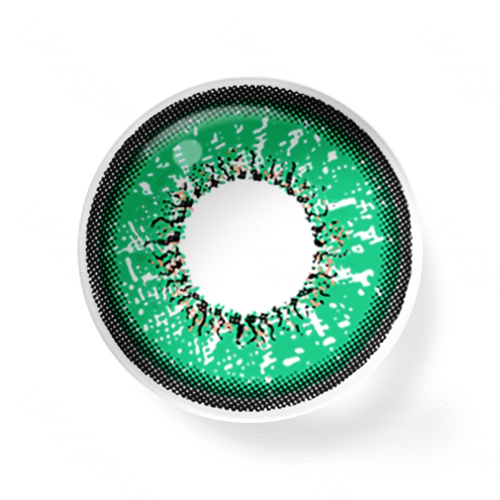 Flame Green Contact Lenses