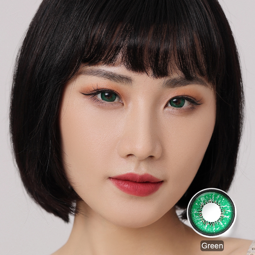 Flame Green Contact Lenses