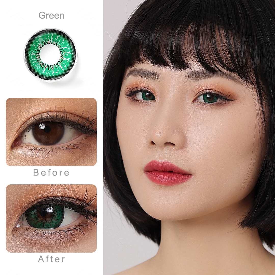 Flame Green Contact Lenses