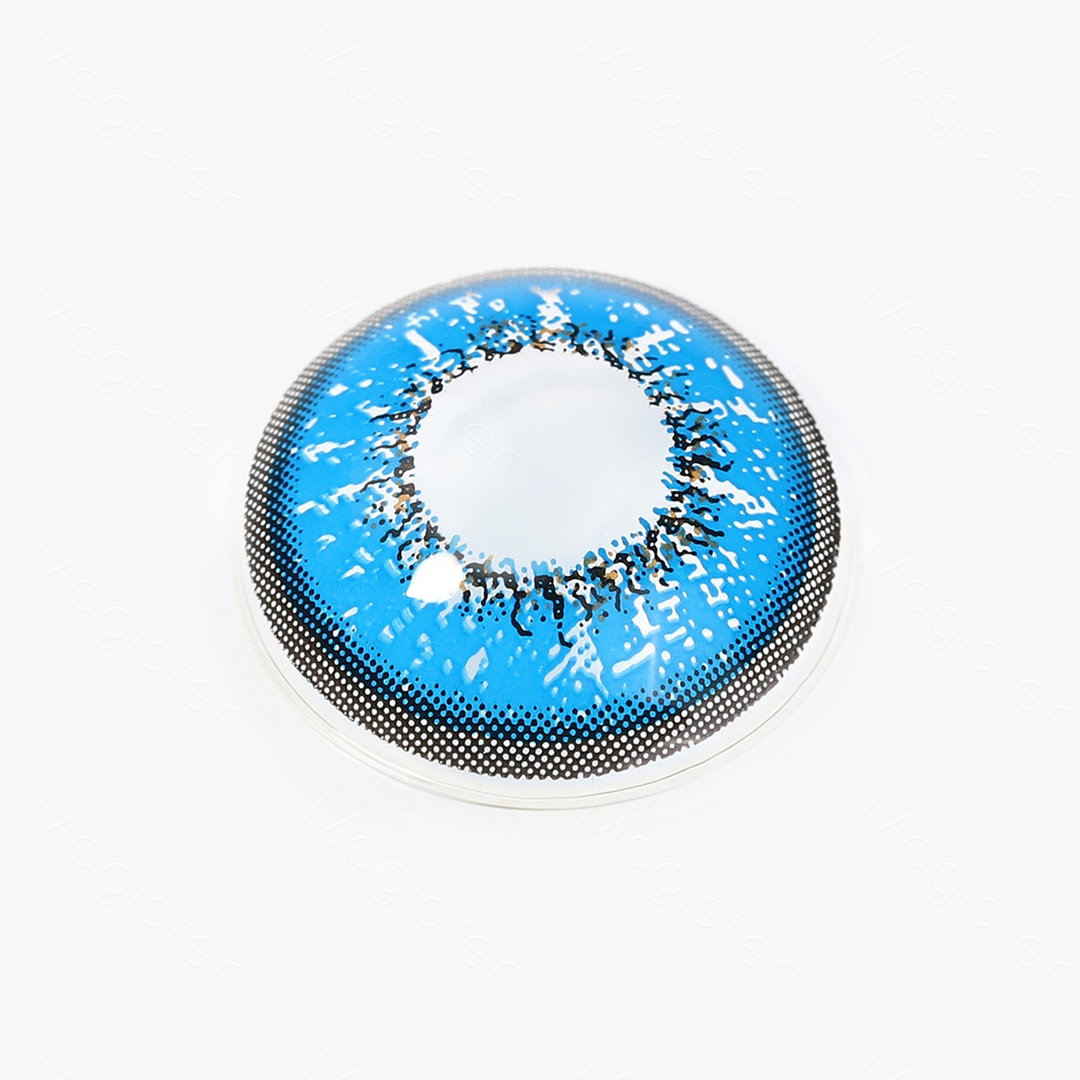 Flame Blue Contact Lenses