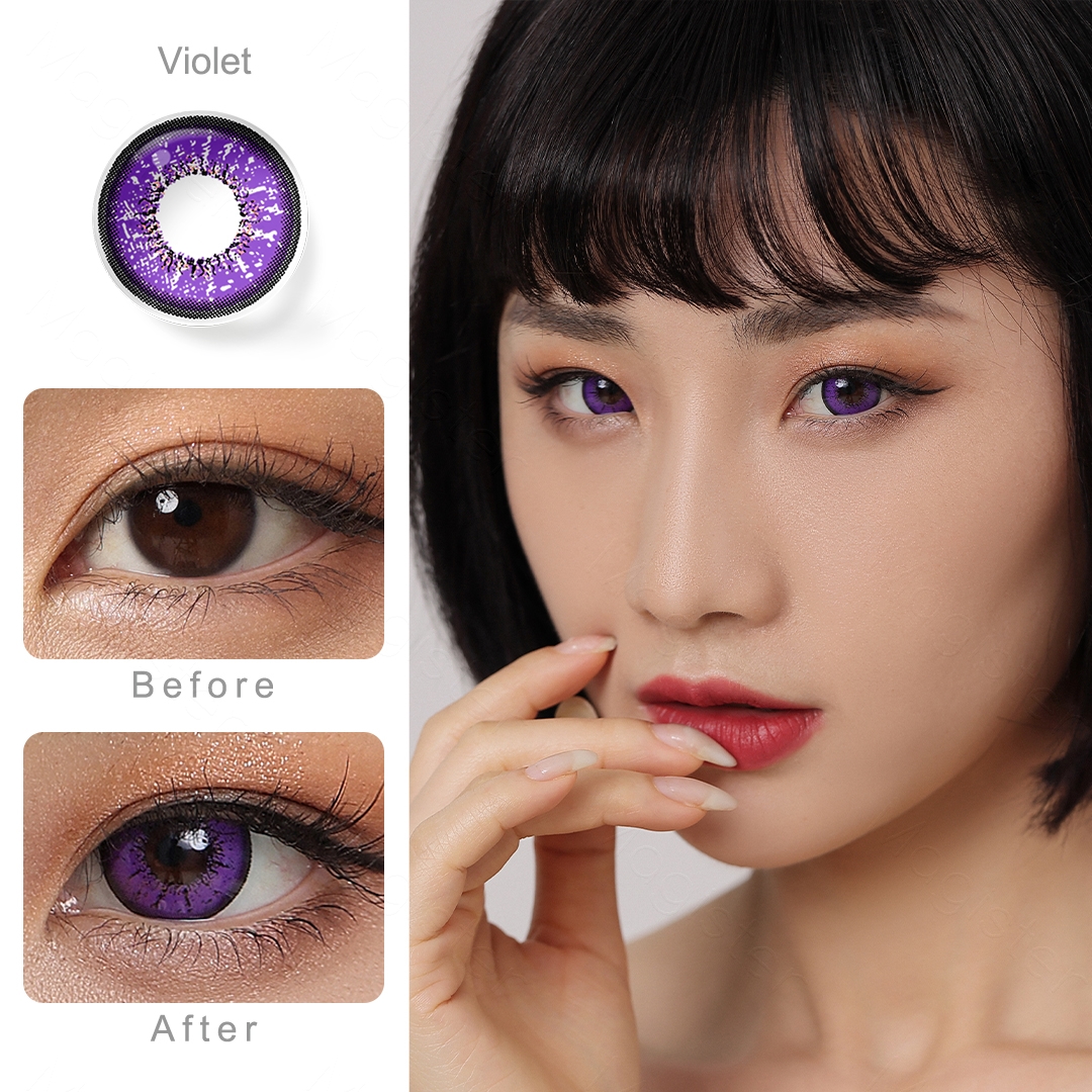 Flame Violet Contact Lenses