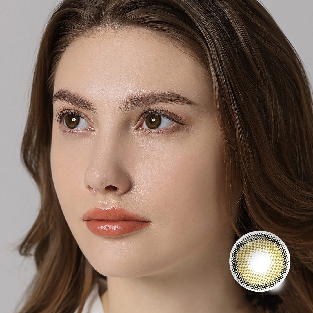 Roze Olive Green 6 Months Contact Lenses