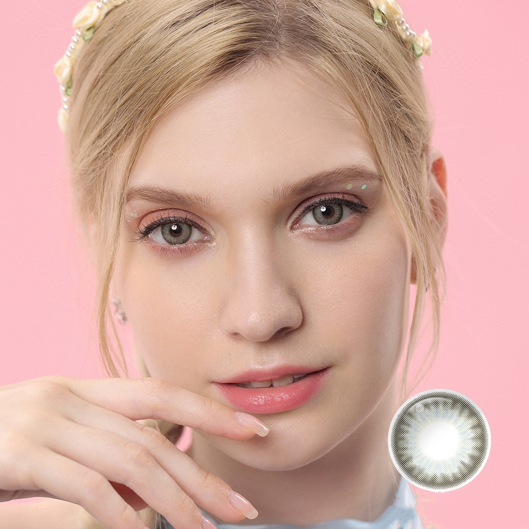 Flora Mint Cream 6 Months Contact Lenses