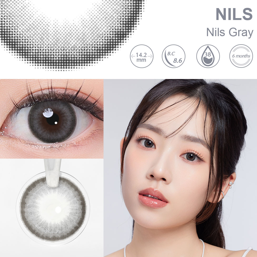 Nils Gray 6 Months Contact Lenses