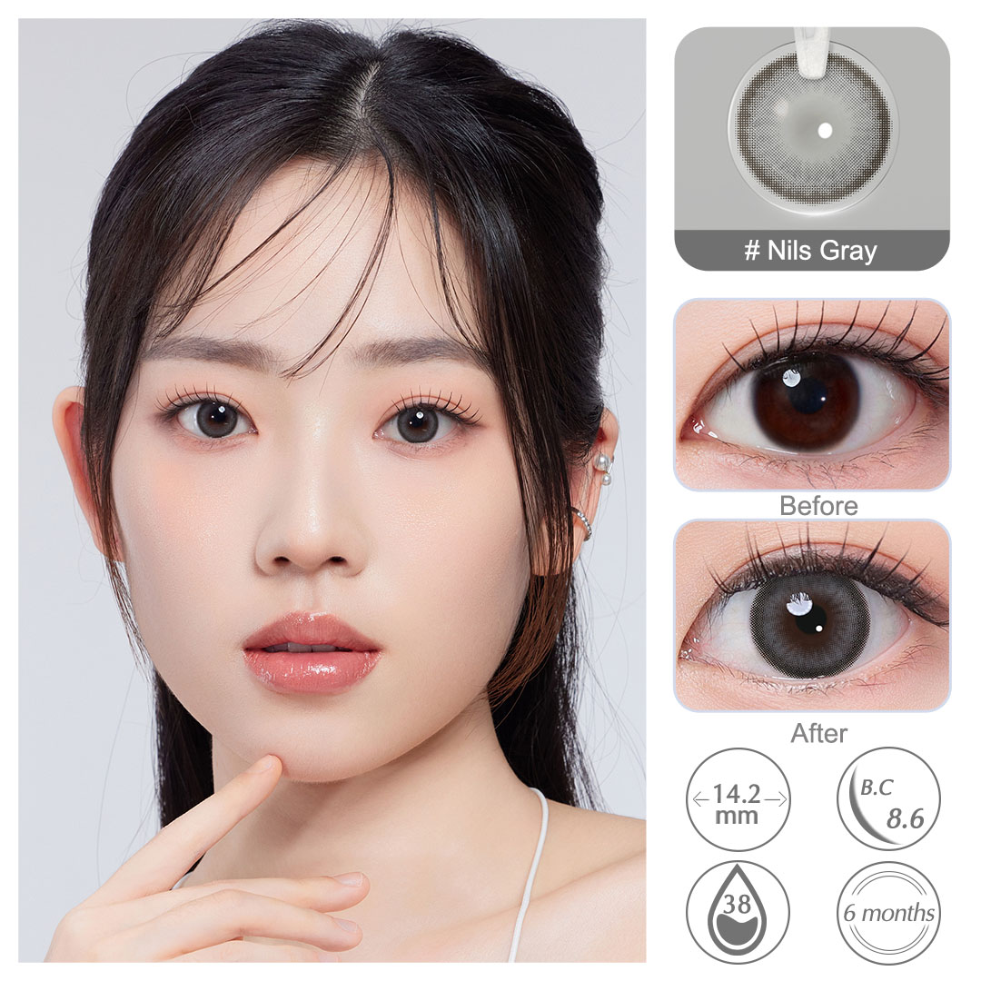 Nils Gray 6 Months Contact Lenses