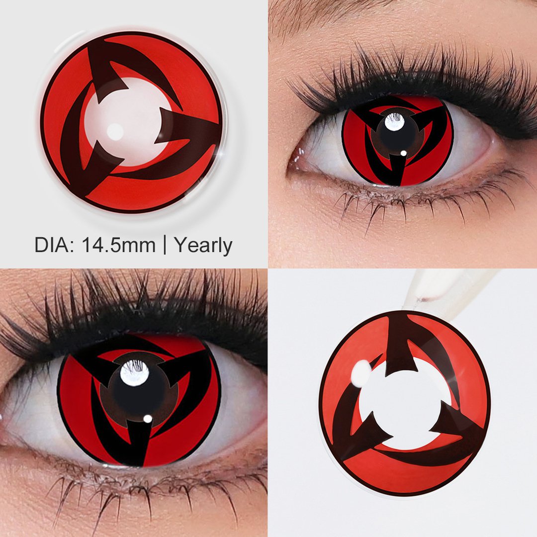 Obito Uchiha Red Costume 6 Month Contact Lenses | 2 Pcs