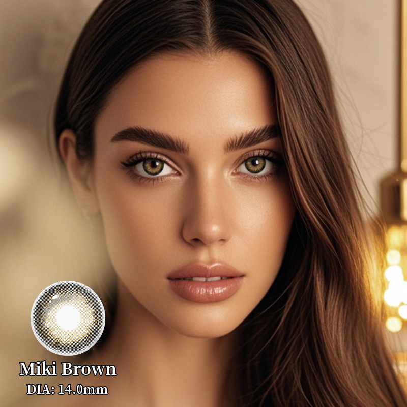 Miki Brown Yearly Contact Lenses