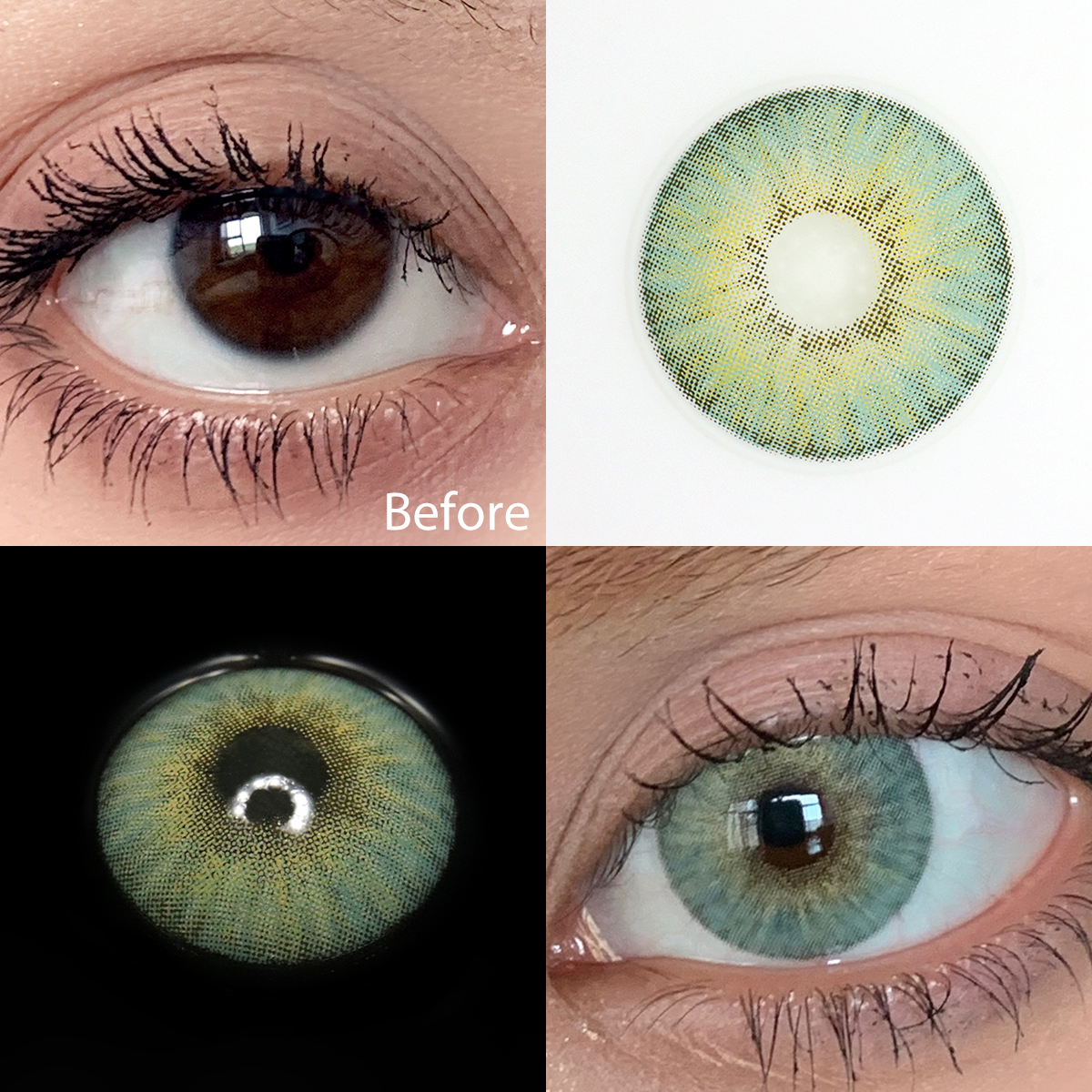 Peruvian Pale Green Yearly Contact Lenses