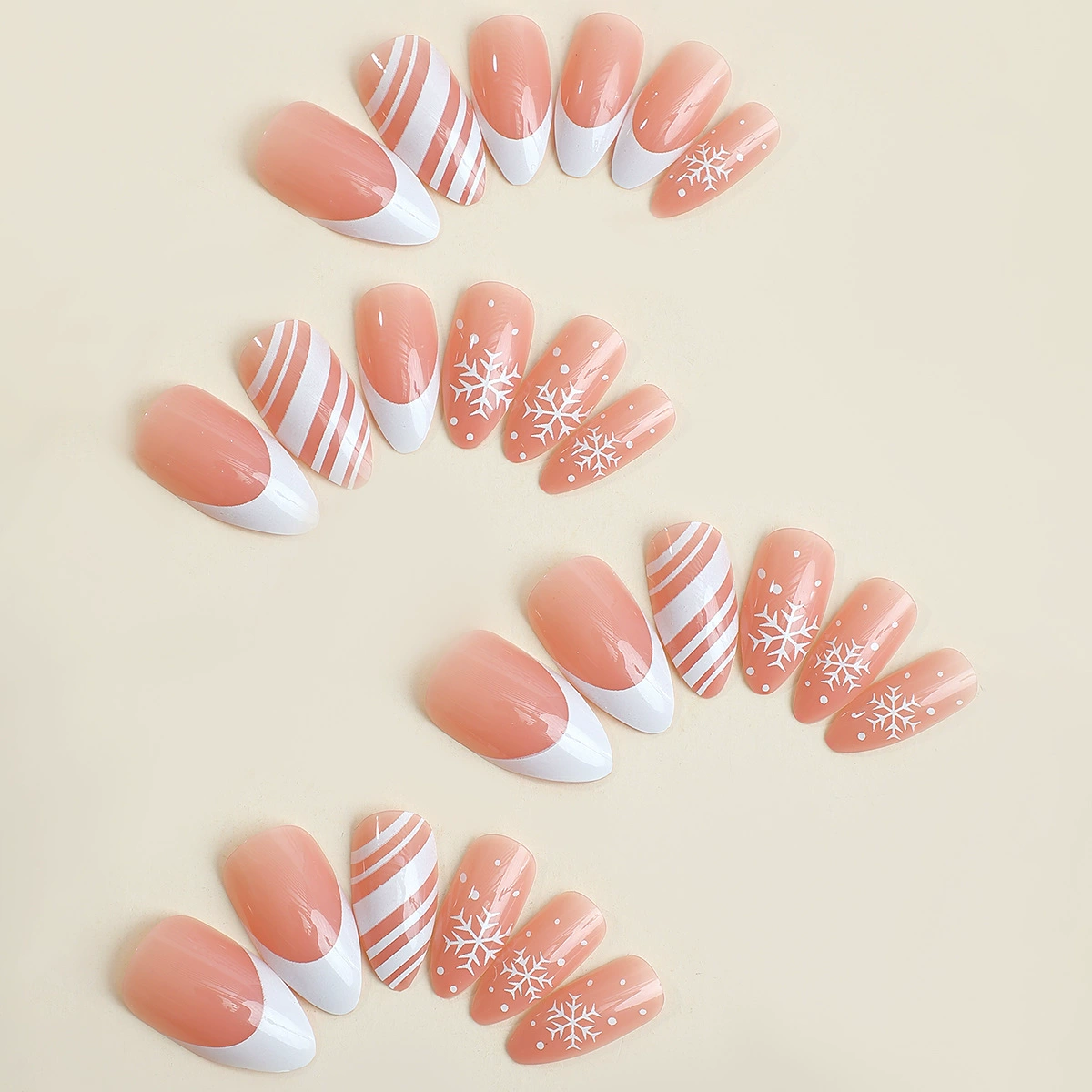 Icy Blush Pink Nails