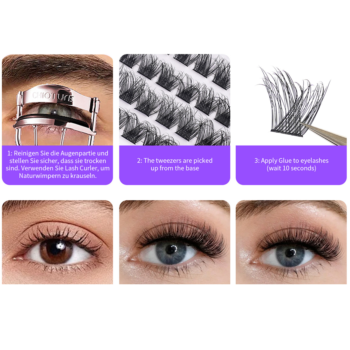 Satin Sweep Segmented Natural Lashes