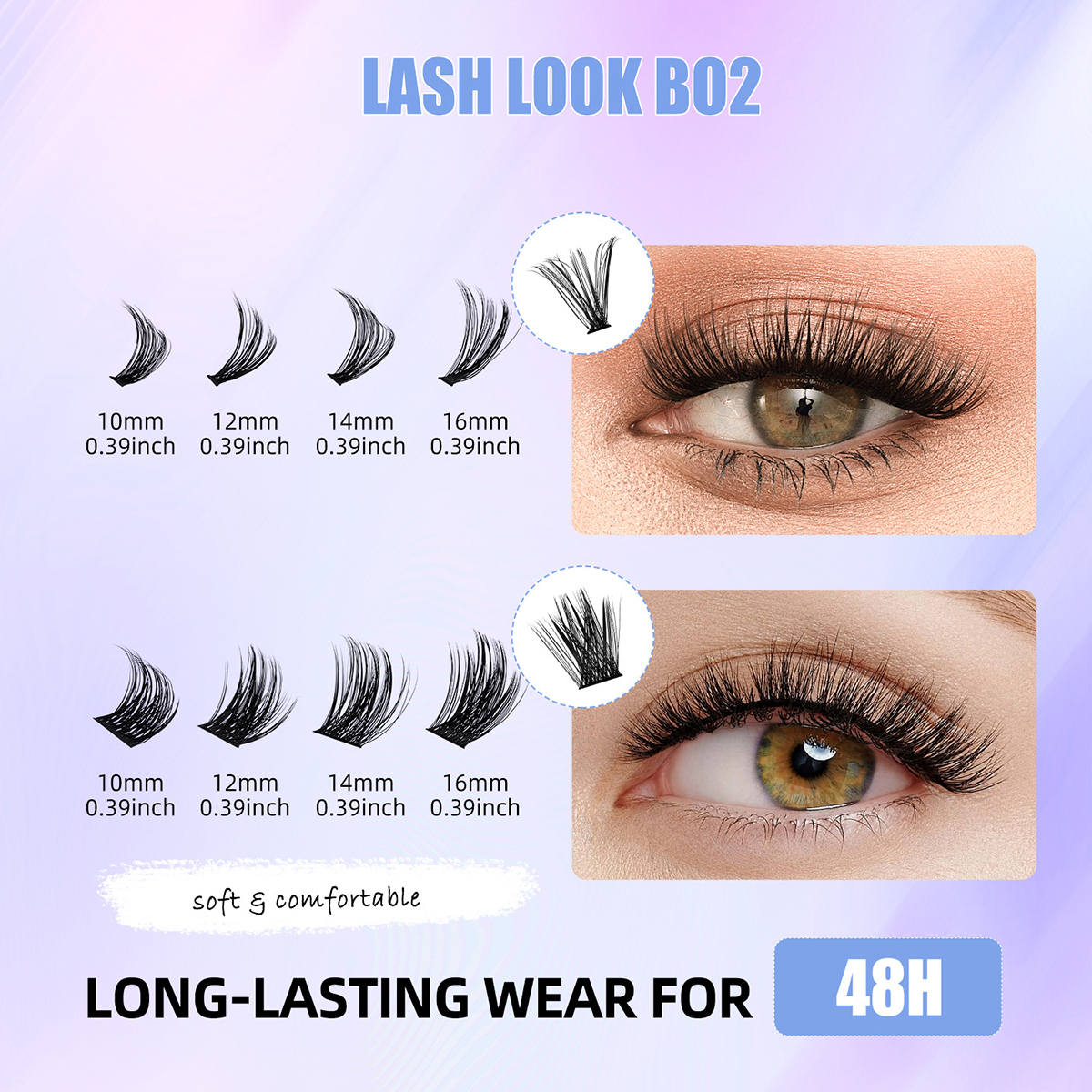 Velvet Veil Segmented Natural Eyelashes Set
