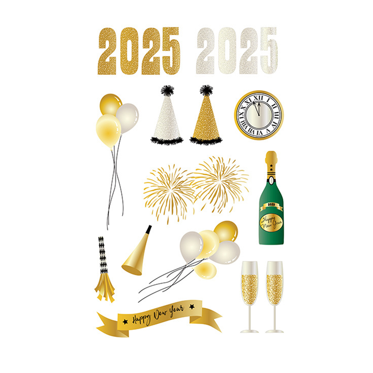 Golden Countdown Glam Tattoos