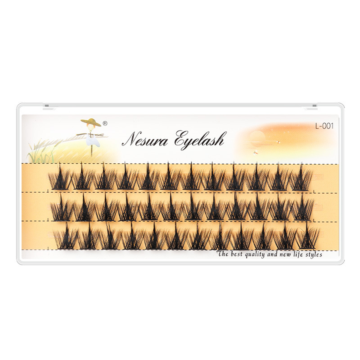 Shadowed Symphony 3 Rows Segmented Natural Lashes