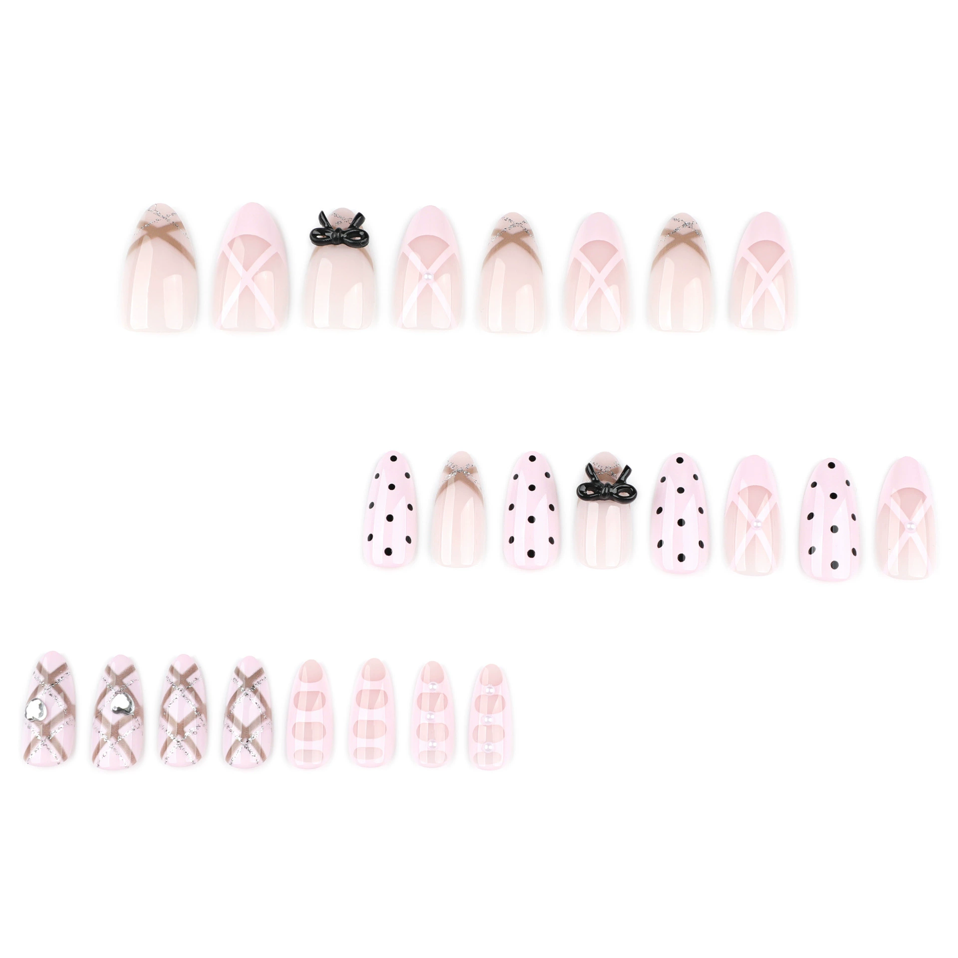 Polka Princess Pink Nails