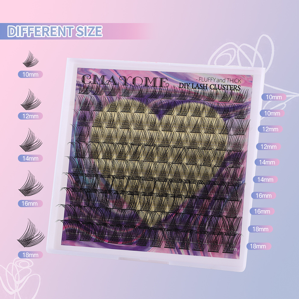 Meteor Shower Segmented Natural Eyelashes Set