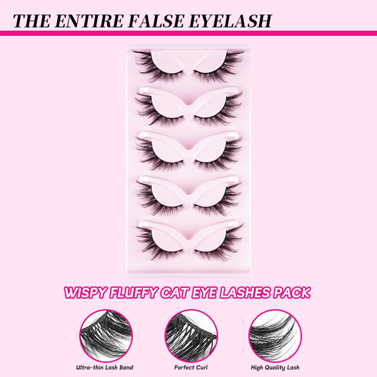 Silk Cascade 5 Pairs Natural Lashes