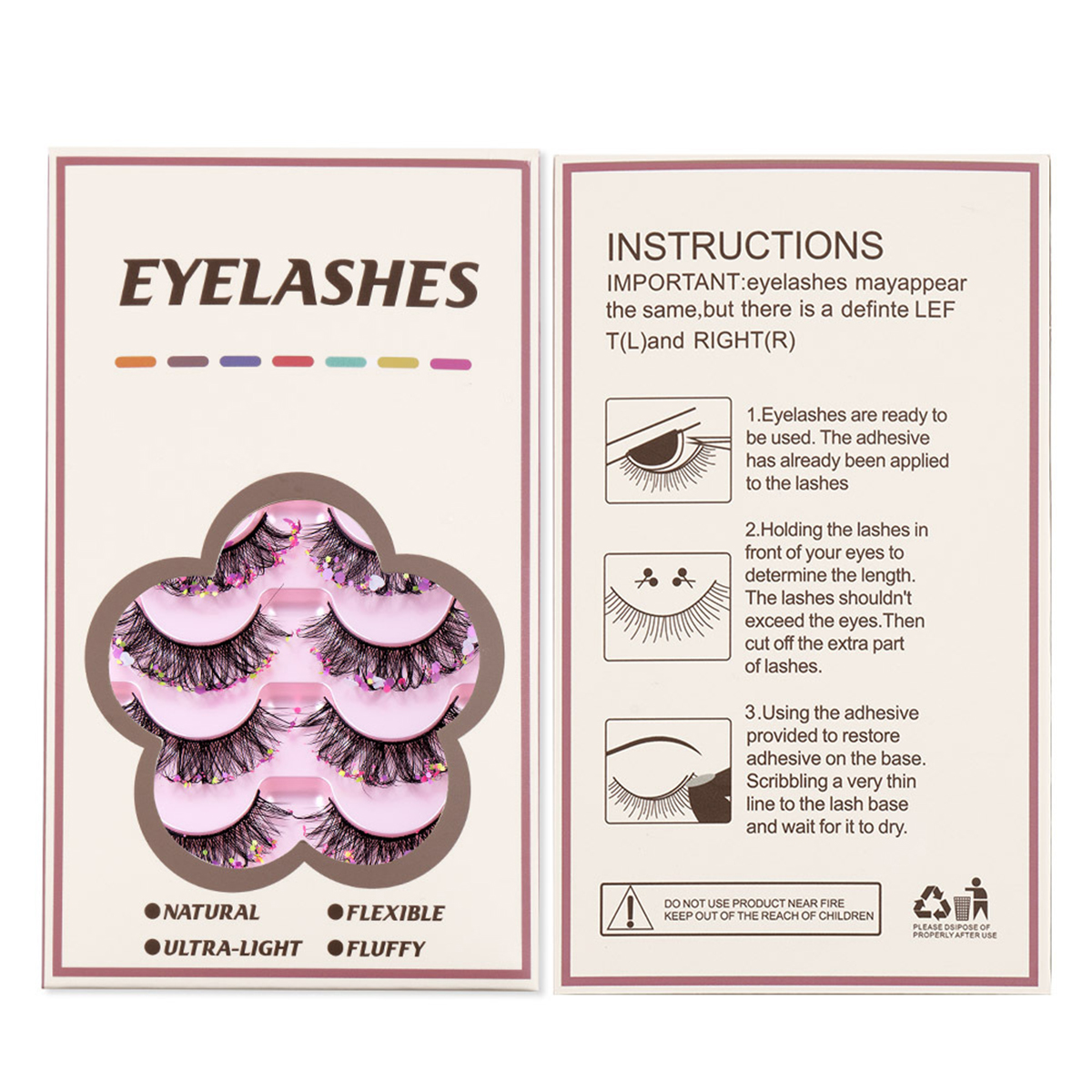 Stardust 7 Pairs Natural Lashes