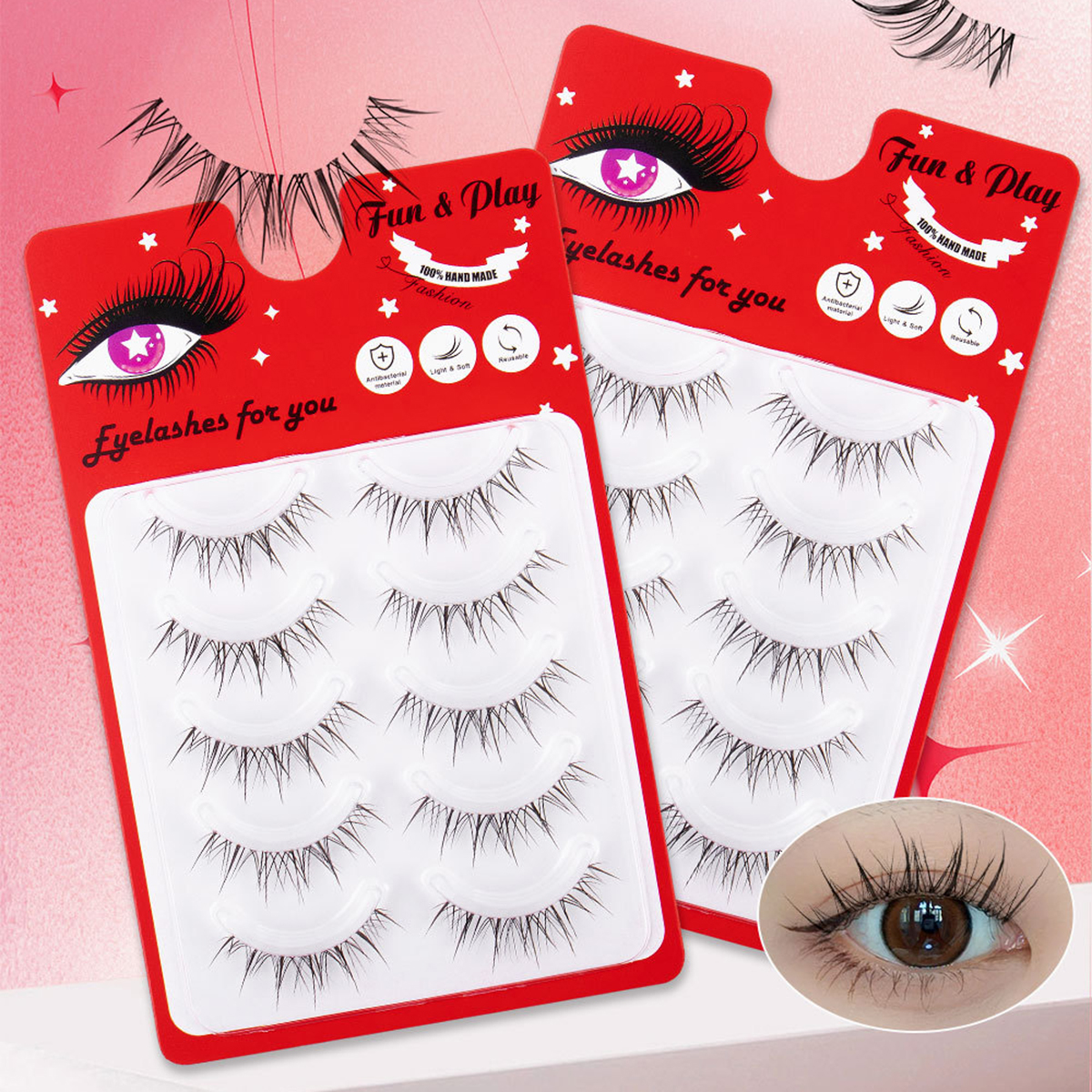 Jungle Fever 5 Pairs Natural Lashes