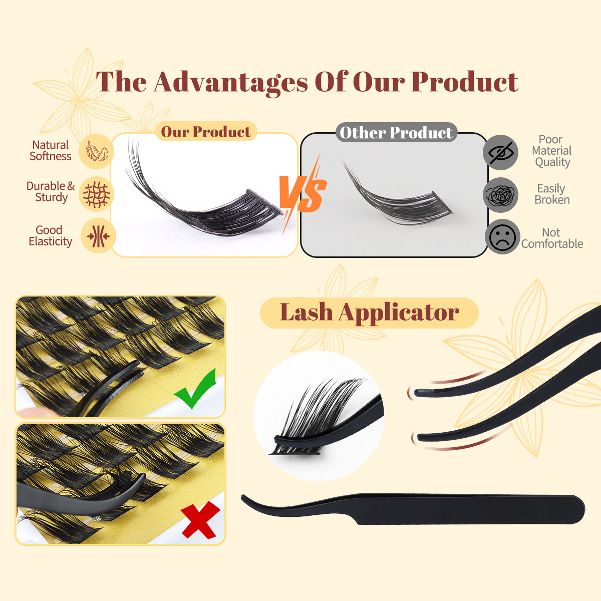 Gloaming Segmented Natural Eyelashes Set