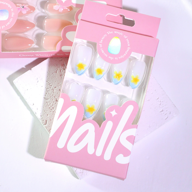 Marine Flora Blue Nails