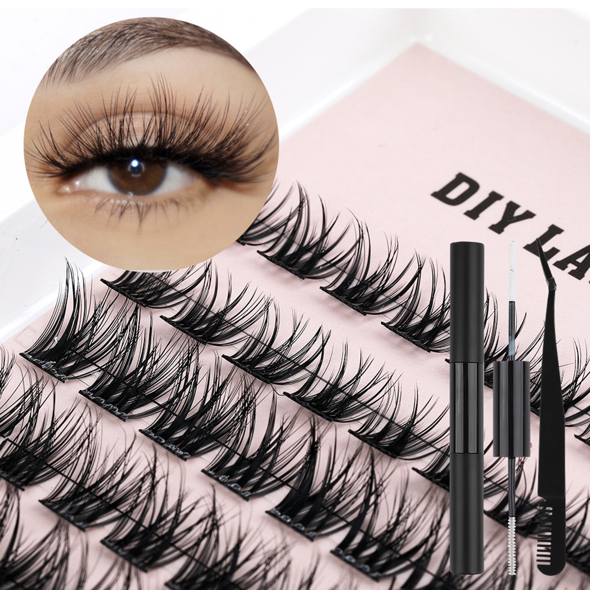 Black Laser Segmented Natural Lashes