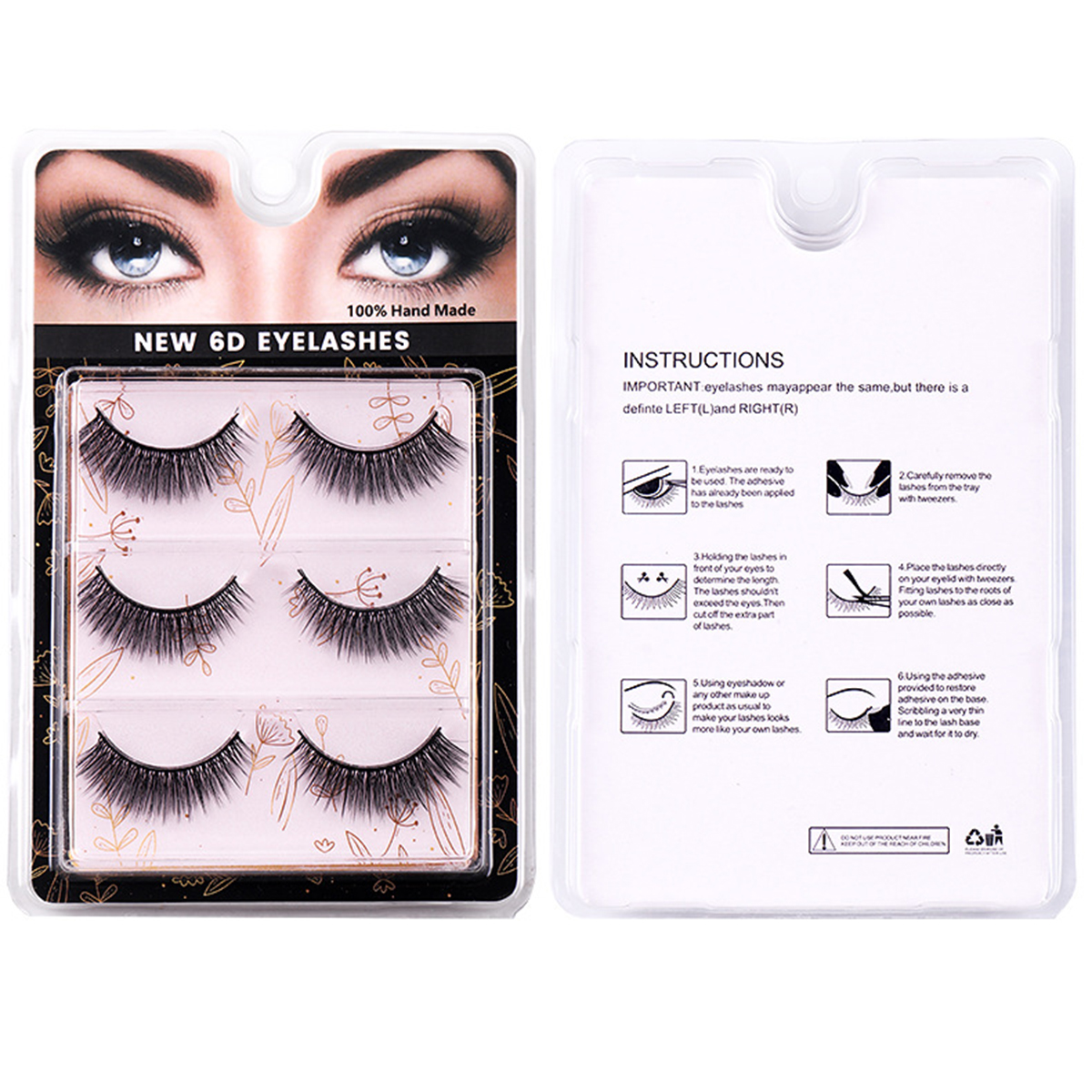 Secret Garden Ⅰ 3 Pairs Natural Lashes