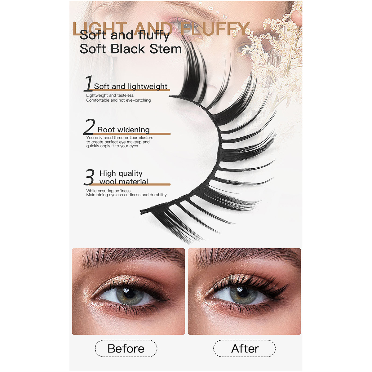 Today's Luck 5 Pairs Natural Lashes