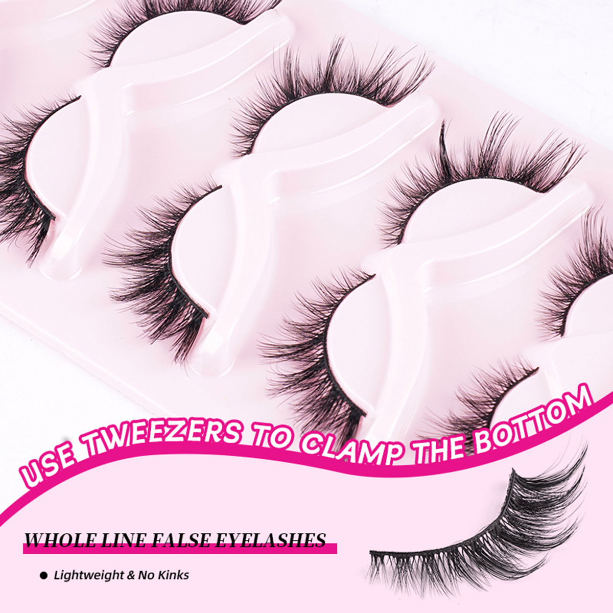 Silk Cascade 5 Pairs Natural Lashes