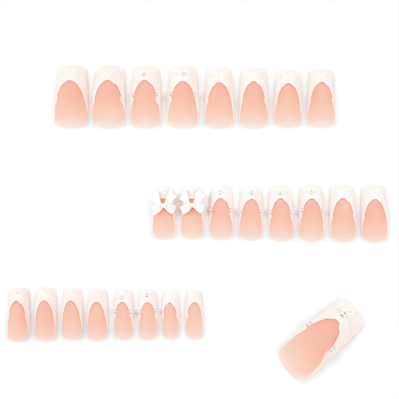 Elegant Knot Pink Nails